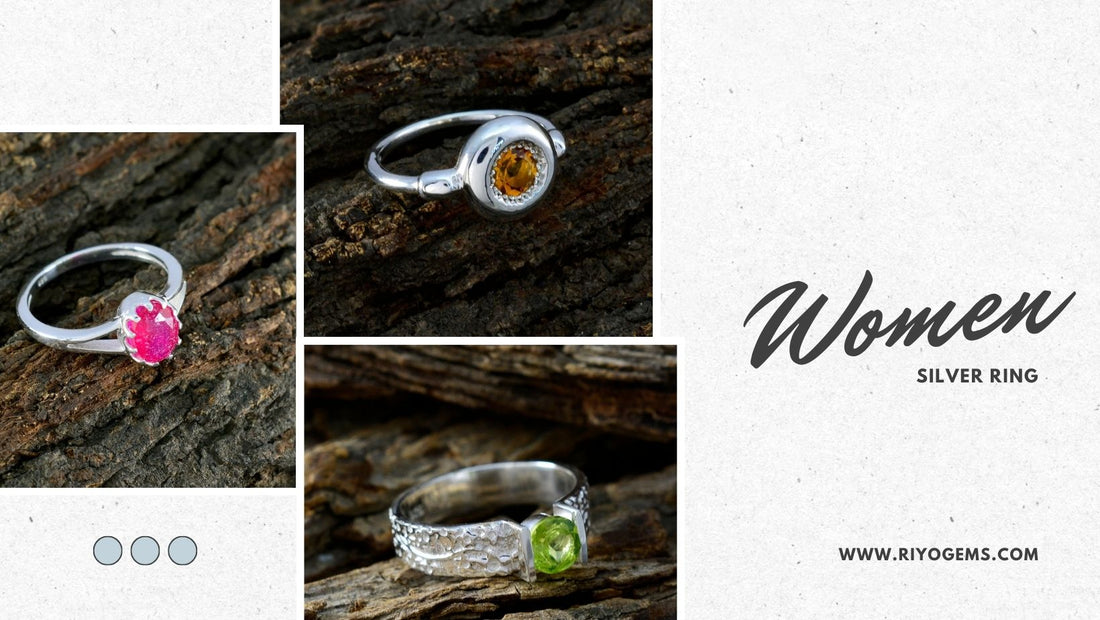 Stylish women's silver rings with colorful gemstones showcasing their durability and elegance to answer if a silver ring can break