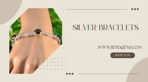 Elegant silver bracelet showcasing unique designs among various types of silver bracelets