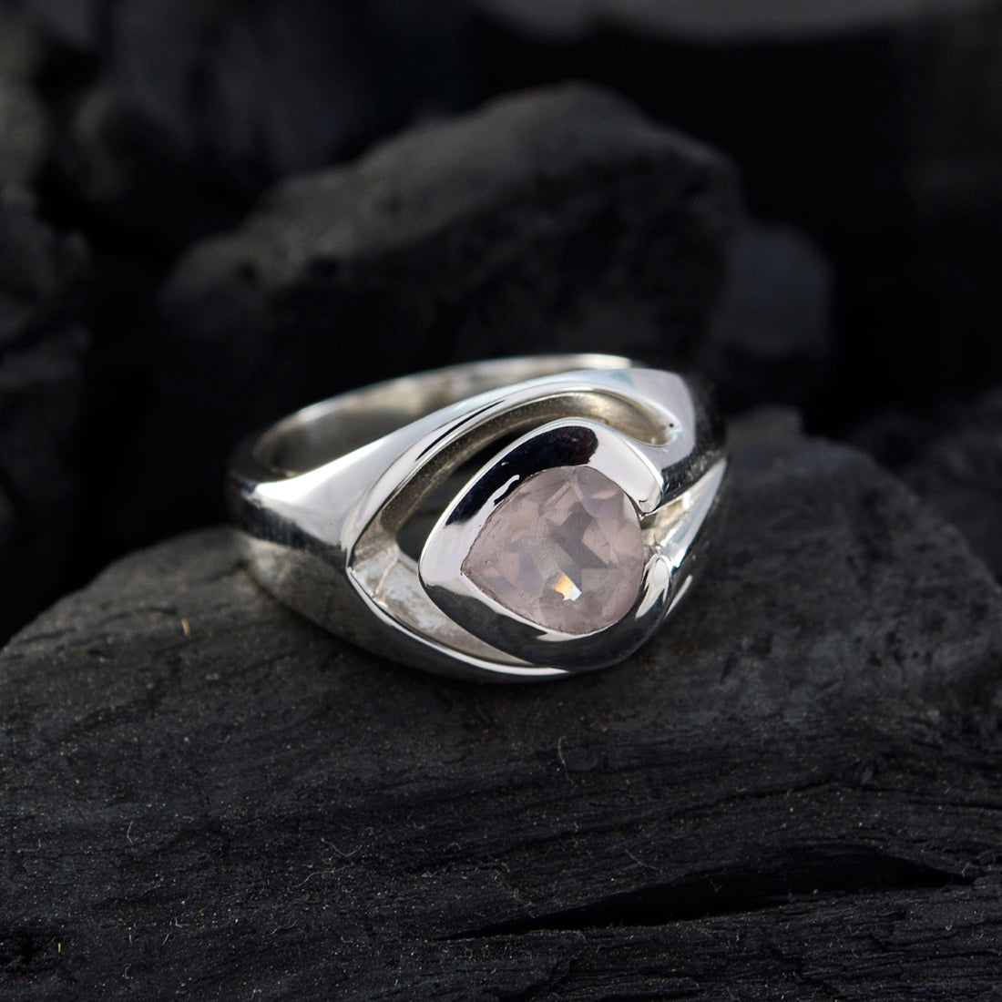 Heart Shape Silver Ring