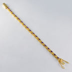 Amethyst New Year’s Eve Eye-catching Purple 925 Silver Tennis Bracelet