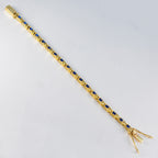 Blue Supphire CZ 12 Days of Christmas Eye-catching Blue Silver Tennis Bracelet