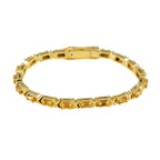 Citrine Achievement Eye-catching Yellow Sterling Silver Tennis Bracelet
