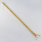 Citrine Achievement Eye-catching Yellow Sterling Silver Tennis Bracelet