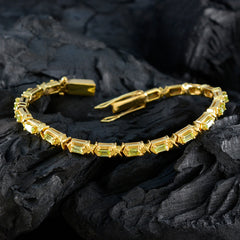 ペリドット アプリデー 目を引くグリーン 925 シルバー テニスブレスレット