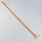 Pink CZ April Fools Eye-catching Pink Silver Tennis Bracelet