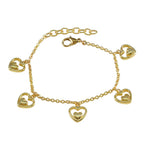 Plain April Fool’s Day Whisper-thin Gold Sterling Silver Chain Bracelet