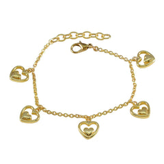 Plain April Fool’s Day Whisper-thin Gold Sterling Silver Chain Bracelet
