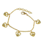 Plain April Fool’s Day Whisper-thin Gold Sterling Silver Chain Bracelet