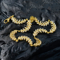 Bracelet minimaliste en argent sterling blanc avec zircones cubiques blancs et astrologie