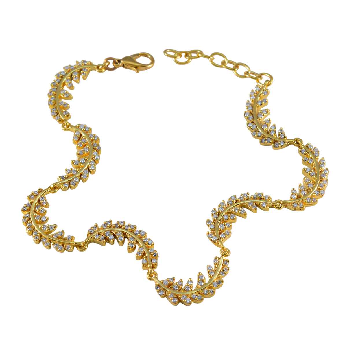 White CZ Astrology Minimal White Sterling Silver Links Bracelet