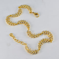 Bracelet minimaliste en argent sterling blanc avec zircones cubiques blancs et astrologie