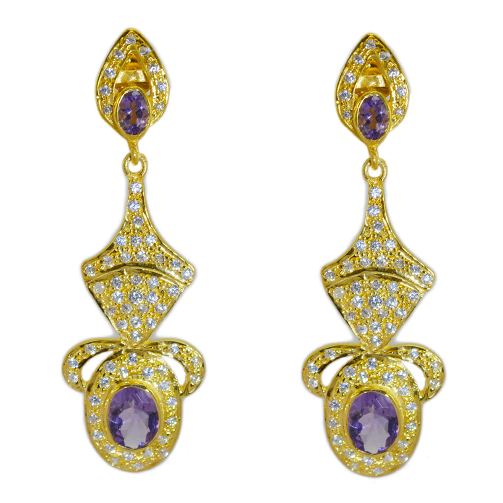 Amethyst-Indian-Kristine-multiple-Stud-Purple-92.5-Silver-Earring