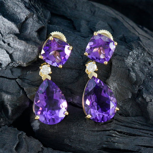 Amethyst-American-Riley-multiple-Dangle-Purple-925-Silver-Earring