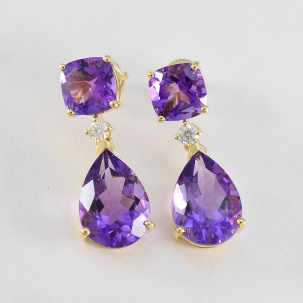 Amethyst-American-Riley-multiple-Dangle-Purple-925-Silver-Earring