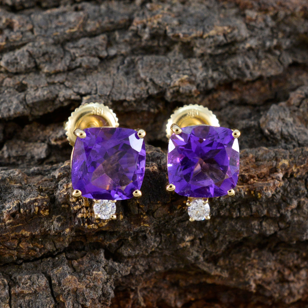 Amethyst-American-Aiko-multiple-Stud-Purple-Sterling-Silver-Earring