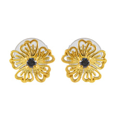 Blue-Sapphire-CZ-Egyptian-Bianca-Solitaire-Stud-Blue-92.5-Silver-Earring