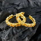 Citrine-Spanish-Agnes-multiple-Stud-Yellow-92.5-Silver-Earring