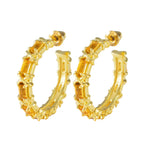 Citrine-Spanish-Agnes-multiple-Stud-Yellow-92.5-Silver-Earring