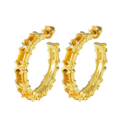 Citrine-Spanish-Agnes-multiple-Stud-Yellow-92.5-Silver-Earring