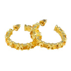 Citrine-Spanish-Agnes-multiple-Stud-Yellow-92.5-Silver-Earring