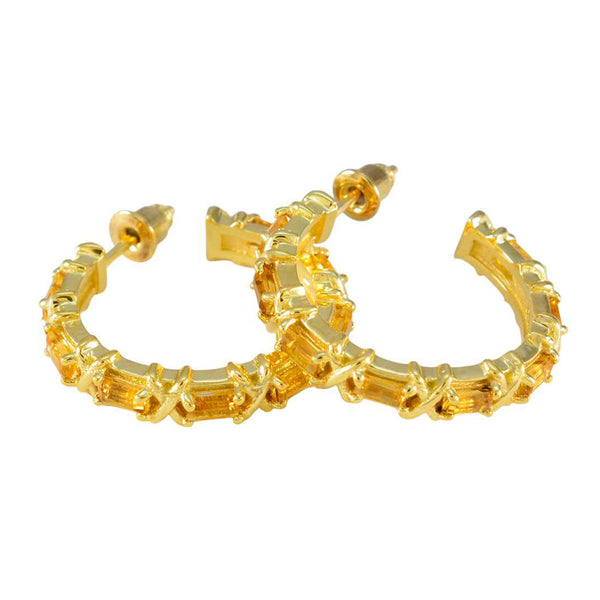 Citrine-Spanish-Agnes-multiple-Stud-Yellow-92.5-Silver-Earring