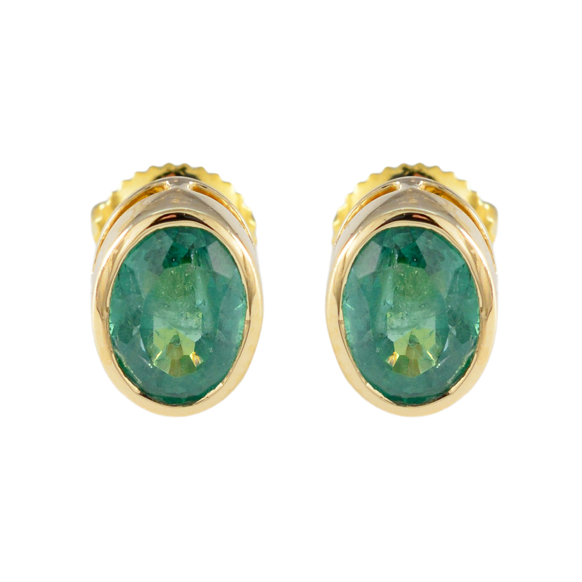 Emerald-CZ-American-Mei-Solitaire-Stud-Green-925-Silver-Earring