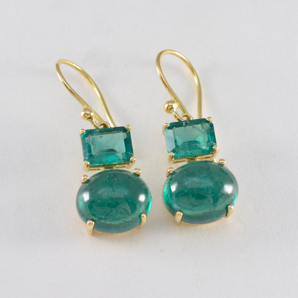 Emerald-CZ-Indian-Ayeshaa-multiple-Dangle-Green-92.5-Silver-Earring