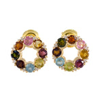 Multi-Indian-Araya-multiple-Stud-multicolor-925-Sterling-Silver-Earring