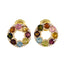 Multi-Indian-Araya-multiple-Stud-multicolor-925-Sterling-Silver-Earring