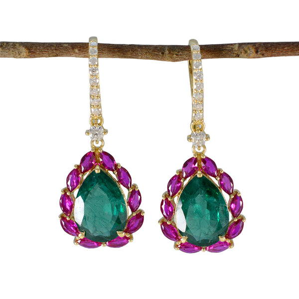 Multi-Indian-Kristine-multiple-Dangle-multicolor-Sterling-Silver-Earring