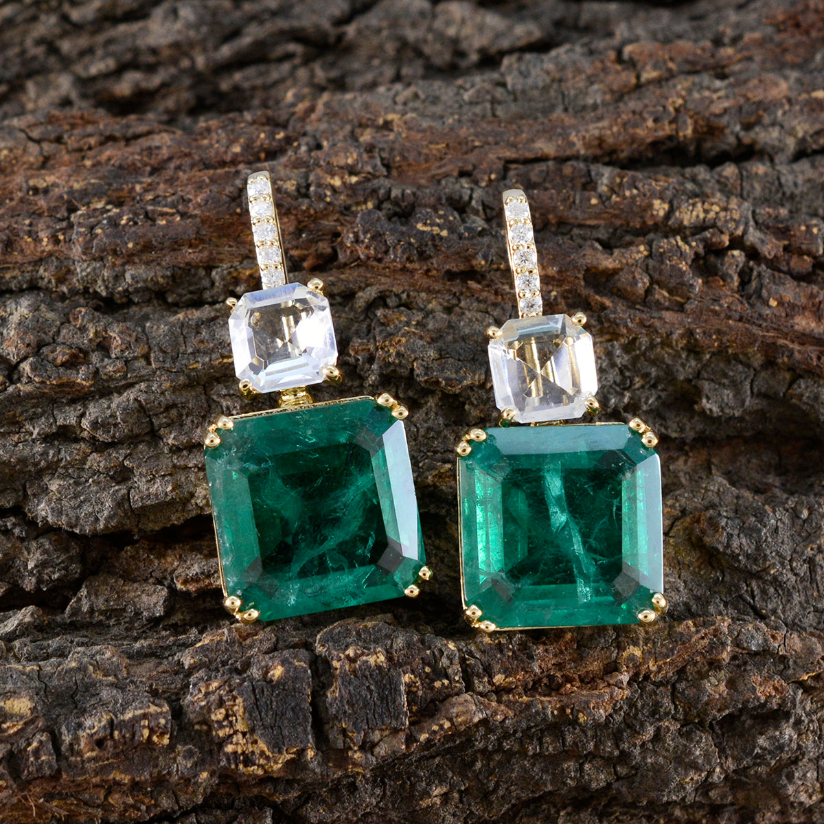 Multi-Indian-Lakshmi-multiple-Dangle-multicolor-92.5-Silver-Earring