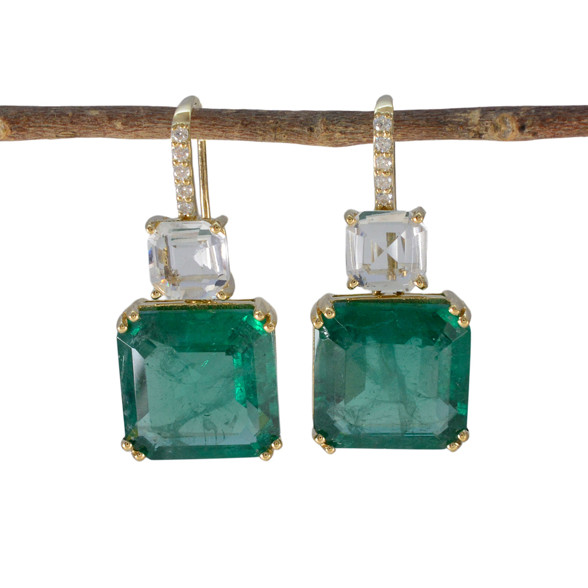 Multi-Indian-Lakshmi-multiple-Dangle-multicolor-92.5-Silver-Earring Image principale du produit