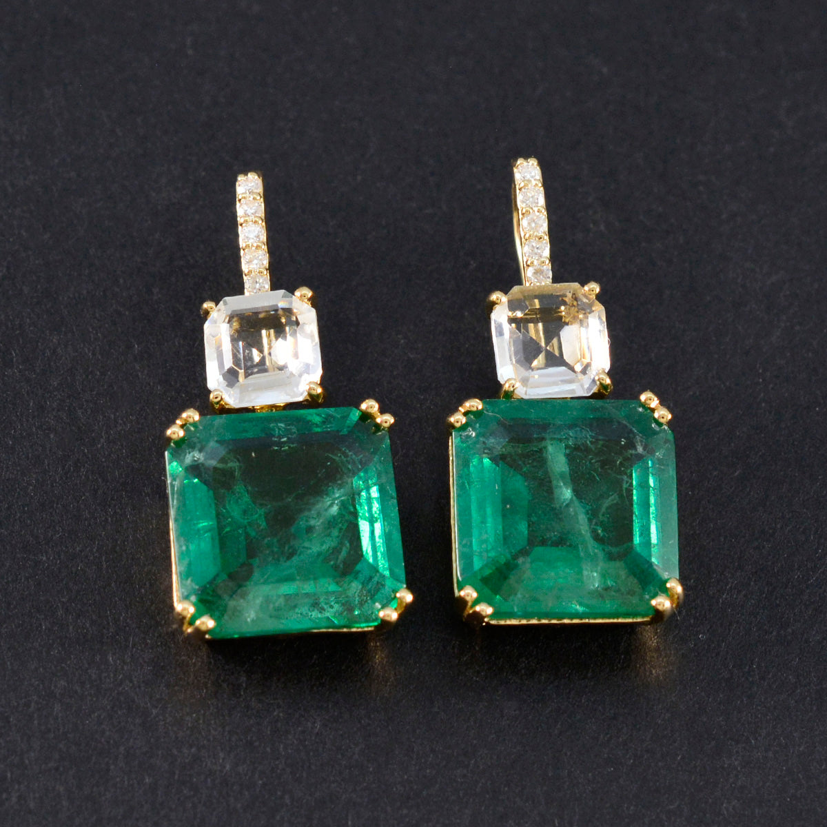 Multi-Indian-Lakshmi-multiple-Dangle-multicolor-92.5-Silver-Earring