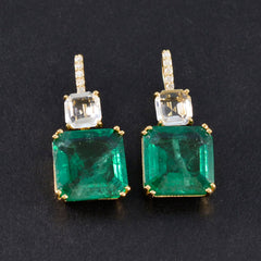 Multi-Indian-Lakshmi-multiple-Dangle-multicolor-92.5-Silver-Earring