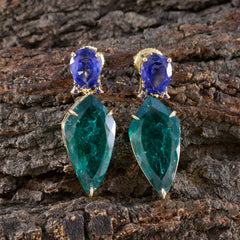 Multi-American-Amanda-multiple-Stud-multicolor-Silver-Earring