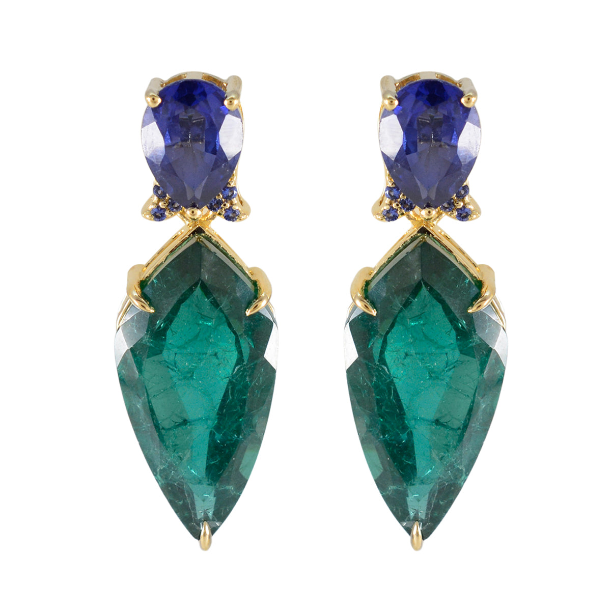 Multi-American-Amanda-multiple-Stud-multicolor-Silver-Earring