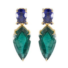 Multi-American-Amanda-multiple-Stud-multicolor-Silver-Earring