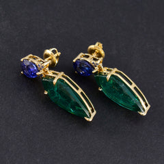 Multi-American-Amanda-multiple-Stud-multicolor-Silver-Earring