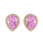 Pink-CZ-American-Micaela-multiple-Stud-Pink-Sterling-Silver-Earring