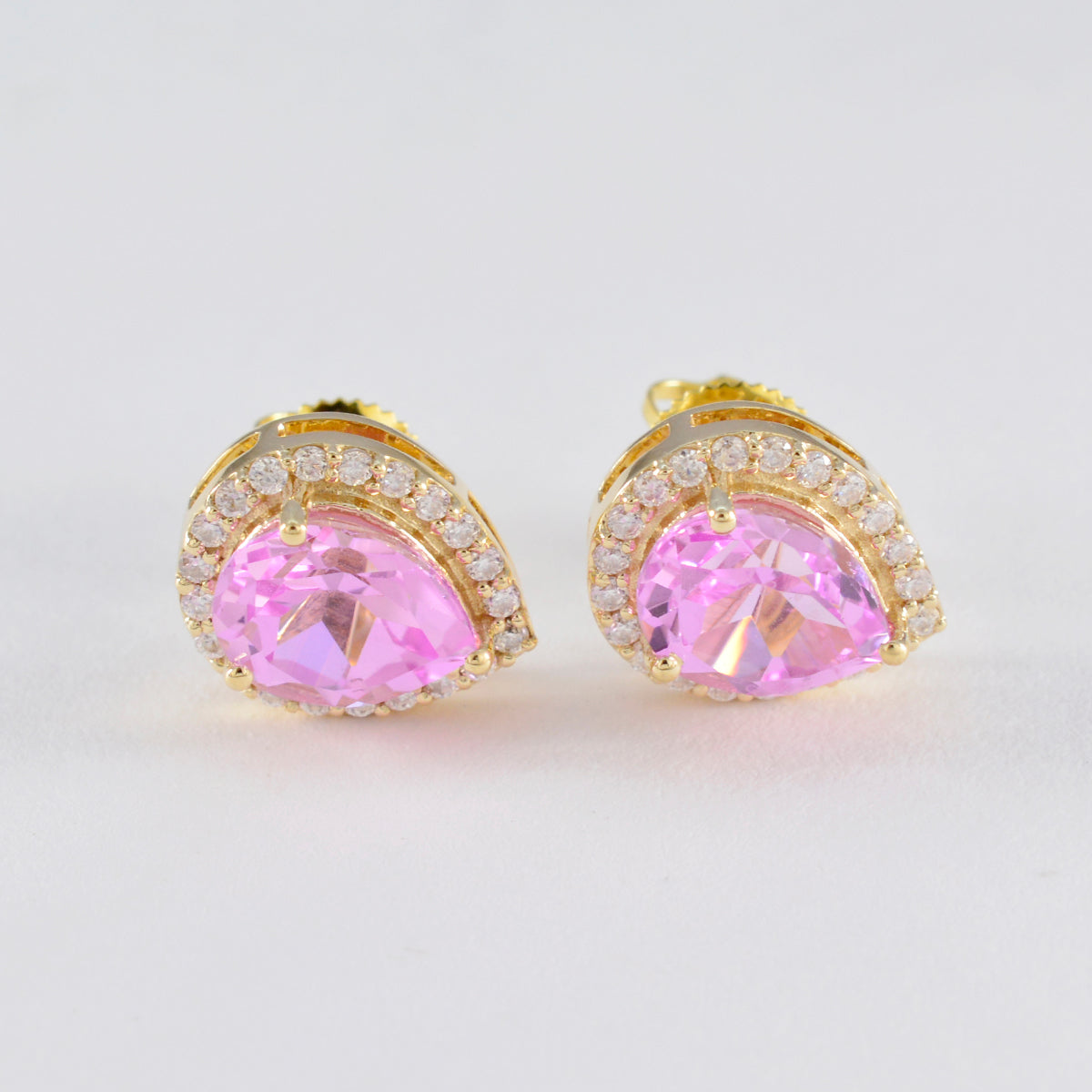 Pink-CZ-American-Micaela-multiple-Stud-Pink-Sterling-Silver-Earring