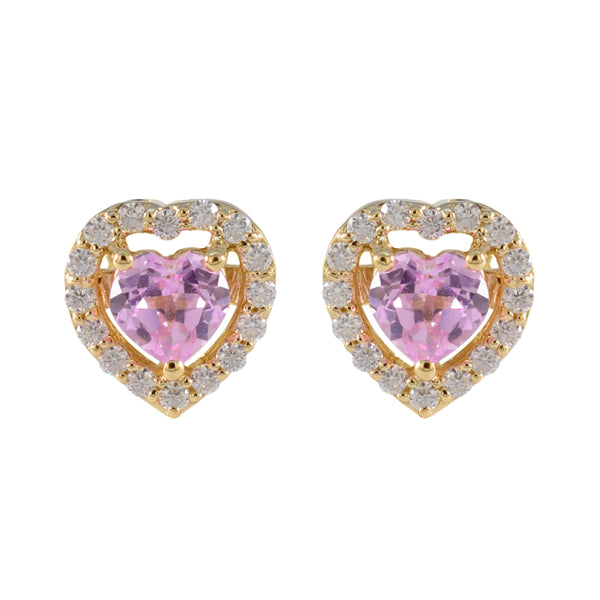 Pink-CZ-American-María-multiple-Stud-Pink-925-Sterling-Silver-Earring