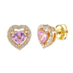 Pink-CZ-American-María-multiple-Stud-Pink-925-Sterling-Silver-Earring