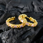 Pink-CZ-German-Alina-multiple-Stud-Pink-Sterling-Silver-Earring