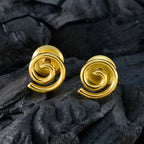 Plain-Australian-Julia-plain-Stud-Gray-Silver-Earring