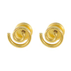 Plain-Australian-Julia-plain-Stud-Gray-Silver-Earring