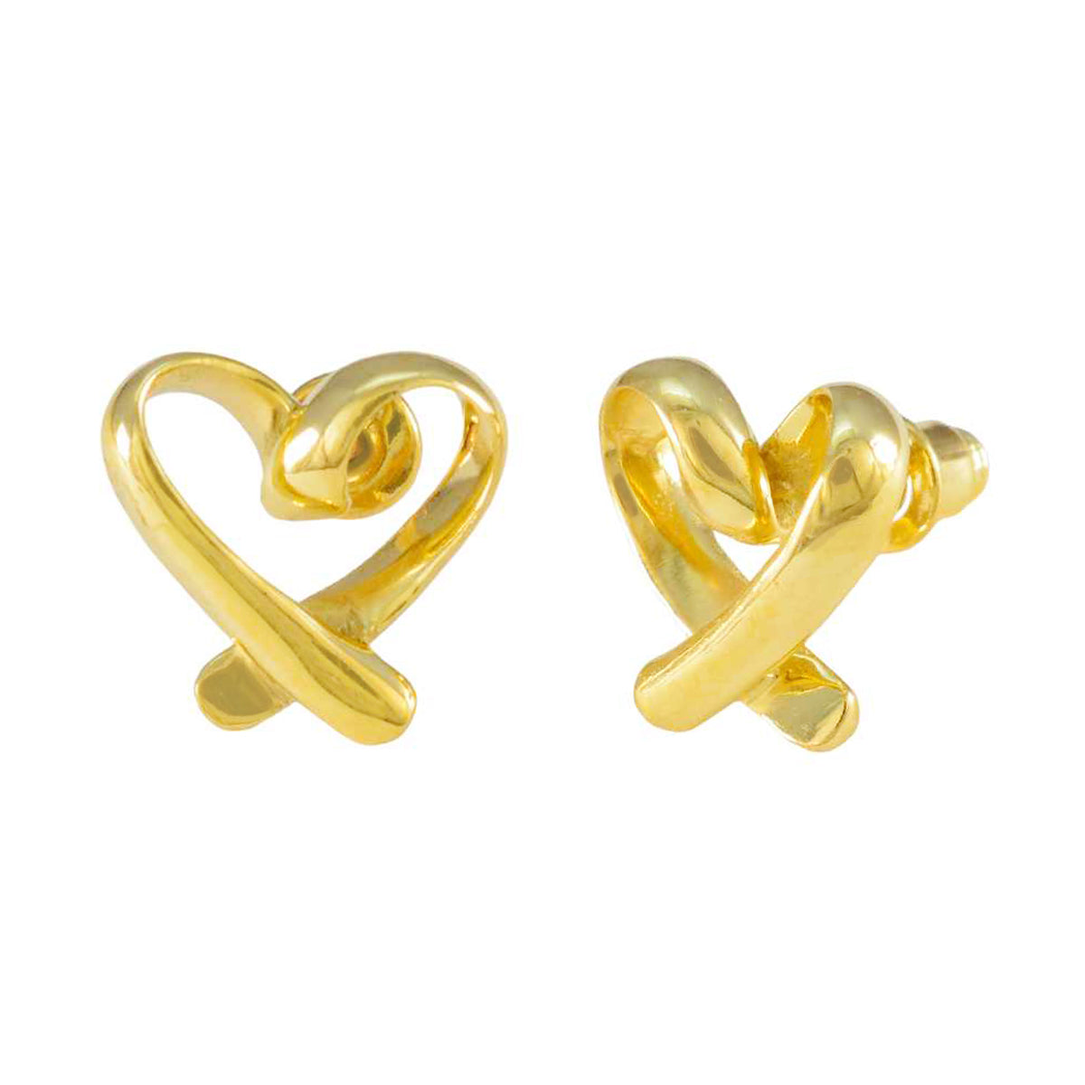 Plain-German-Lourdes-plain-Stud-Gray-925-Sterling-Silver-Earring