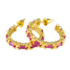 Ruby-CZ-African-Amelia-multiple-Stud-Red-925-Silver-Earring