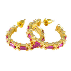 Ruby-CZ-African-Amelia-multiple-Stud-Red-925-Silver-Earring