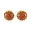 Sun-Stone-Spanish-Ángeles-Solitaire-Stud-Brown-Sterling-Silver-Earring