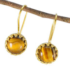 Tiger-Eye-Moroccan-Eun-ji-Solitaire-Stud-Brown-92.5-Silver-Earring